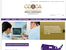 Tablet Screenshot of cdcaexams.org